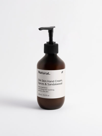 Natural. Silk Skin Hand Cream, Spices & Sandalwood