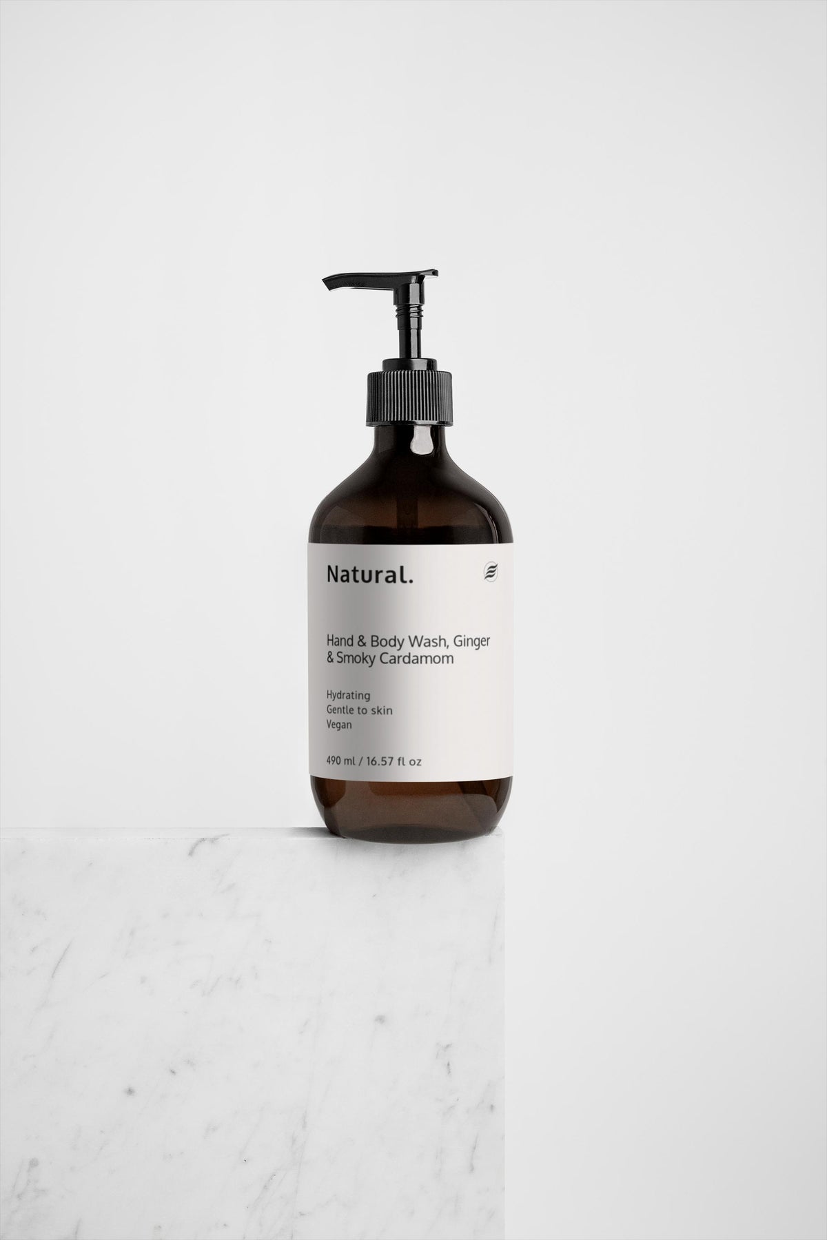 Natural. Gel de manos y cuerpo, Jengibre y cardamomo ahumado