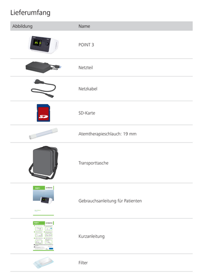 Hoffrichter Point 3 CPAP oder AutoCPAP  inklusive integriertem Luftbefeuchter