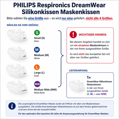 Maskepute for Philips DreamWear neseputemaske