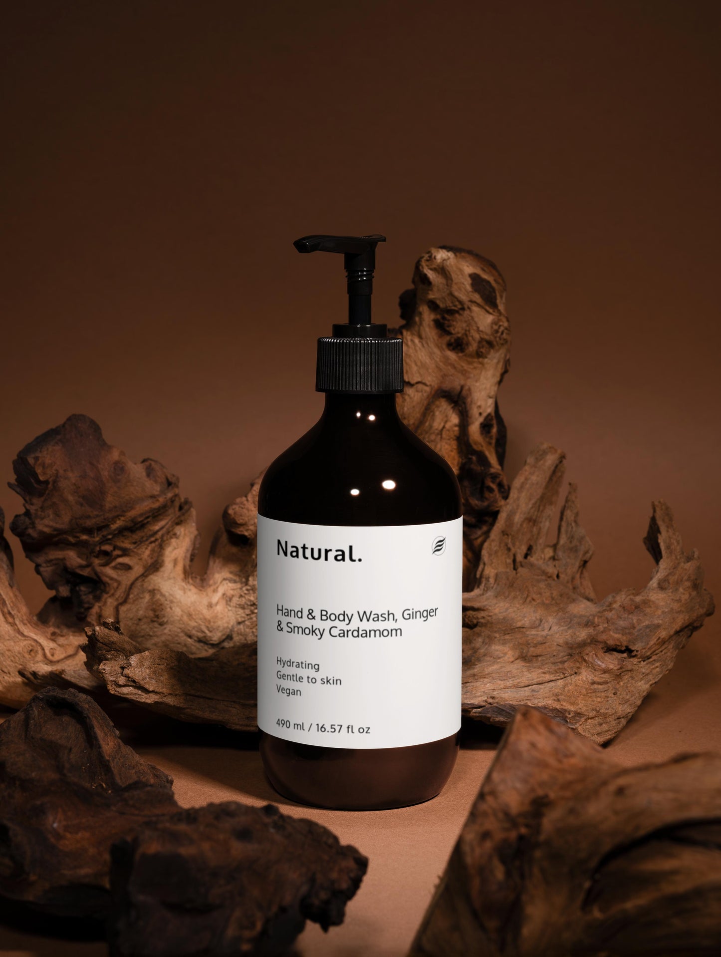 Naturale. Detergente mani & corpo, zenzero & cardamomo affumicato