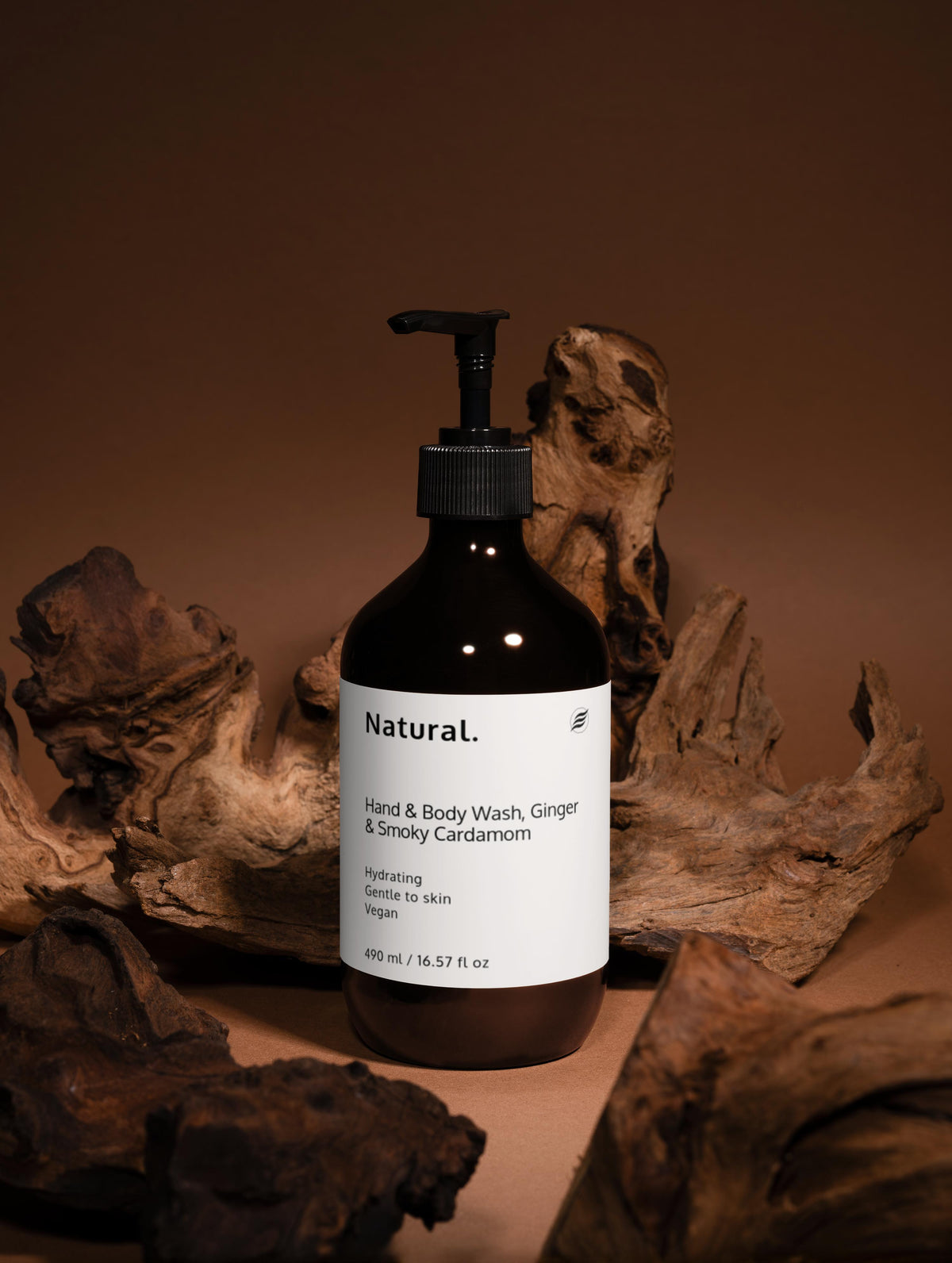 Natural. Gel de manos y cuerpo, Jengibre y cardamomo ahumado